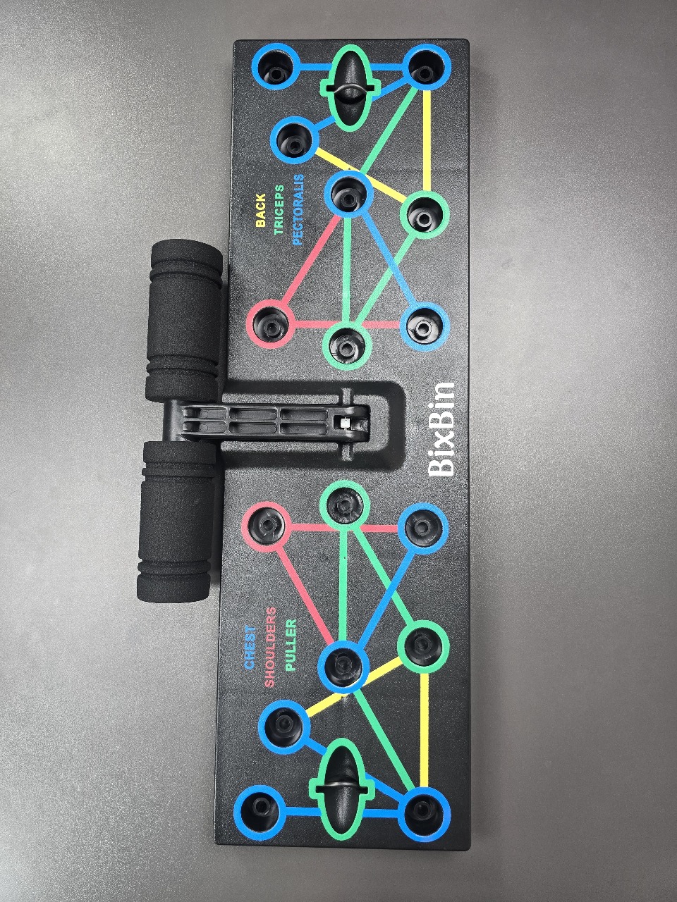 BixBin Premium Push Up Board – 14 in 1 Multi Position Body Building Push Up Boards